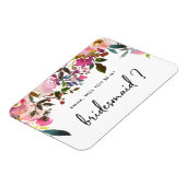 Aquarell Floral Werden Sie meine Britin Magnet (Linke Seite)