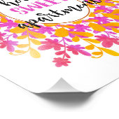 Aquarell Floral Zuhause Sweet Apartment Kunst, Dic Fotodruck (Ecke)