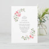Aquarell Florals Bridal Dusche Einladung (Stehend Vorderseite)
