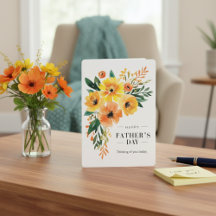 Aquarell Florals Denken über Sie Vatertag Ca