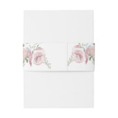 Aquarell Florals Einladung Bauchband Einladungsbanderole (Rückseitenbeispiel)