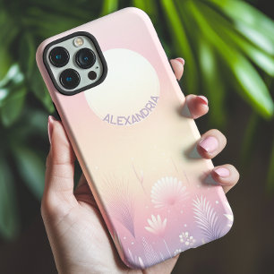 Aquarell Flori und Sonne mit Namen Case-Mate iPhone Hülle