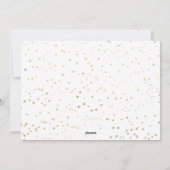 Aquarell Foliage Foto Gold Stars Weihnachten (Rückseite)