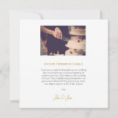 Aquarell Foto Effekt, Hochzeit danke Karte (Rückseite)