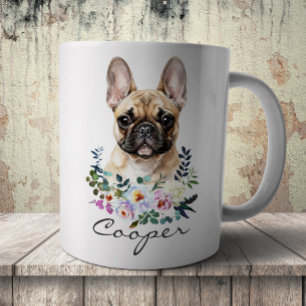 Aquarell Französische Bulldogge Kaffeetasse
