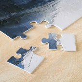 Aquarell Französische Bulldogge sitzend Puzzle (Seite)