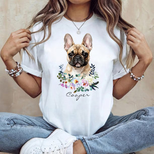 Aquarell Französische Bulldogge T-Shirt