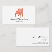 Aquarell-französische Visitenkarte (Vorne/Hinten)