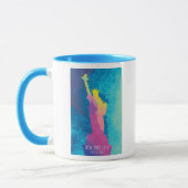 Aquarell-Freiheitsstatue Tasse (Links)