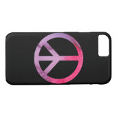 Aquarell-Friedenszeichen Case-Mate iPhone Hülle (Rückseite (Horizontal))