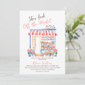 Aquarell Frische Brautpartys Einladung (Stehend Vorderseite)