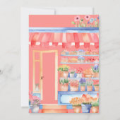 Aquarell Frische Brautpartys Einladung (Rückseite)