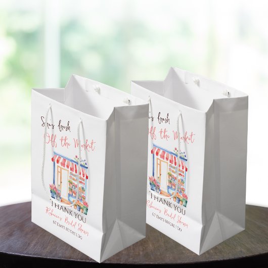 Aquarell Frische Brautpartys Mittlere Geschenktüte