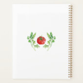 Aquarell Frische Gemüse Personalisierter Gartenpla Planer (Rückseite)