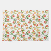 Aquarell Frische Pfirsich Geschirrtuch (Horizontal)