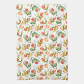 Aquarell Frische Pfirsich Geschirrtuch (Vertikal)