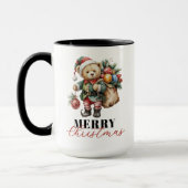 Aquarell Frohe Weihnachten Bär Tasse für Sie oder (Links)