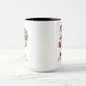 Aquarell Frohe Weihnachten Bär Tasse für Sie oder (Zentrum)