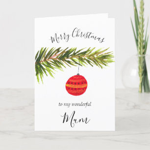 Aquarell Frohe Weihnachten Baum Froh und Hell