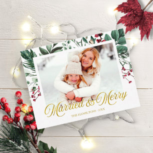Aquarell Frohe Weihnachtsfeiertage Foto Postkarte