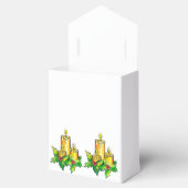 Aquarell Frohe Weihnachtsgeschenk Box Geschenkschachtel (Geöffnet)