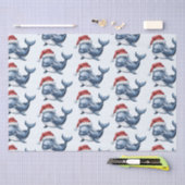 Aquarell Frohe Weihnachtswale Zeichnend Seidenpapier (Handwerk)