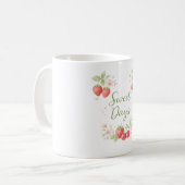 Aquarell-Frucht-Ästhetik Kaffeetasse (Vorderseite Links)
