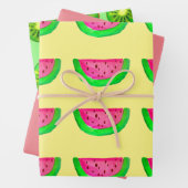 Aquarell Frucht bunt Pop Art Fruchtdesign Geschenkpapier Set (Beispiel)