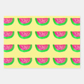 Aquarell Frucht bunt Pop Art Fruchtdesign Geschenkpapier Set (Vorderseite)