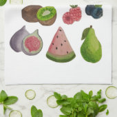 Aquarell-Frucht-Geschirrtuch Küchentuch (Gefaltet)