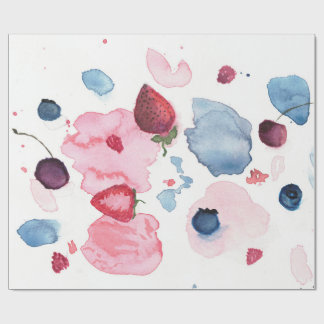 Aquarell-Frucht-Verpackungspapier Geschenkpapier