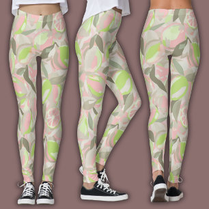 Aquarell-Fruchtmuster   Lebendige Zitrusfrüchte Leggings
