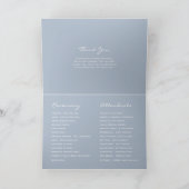 Aquarell-Frühling-Birkenhochzeit Programm (Innenseite)