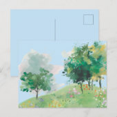 Aquarell Frühling Handgezeichnet Postkarte (Vorne/Hinten)