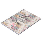 Aquarell-Frühlings-Bücherliebe Notizblock (Linke Seite)