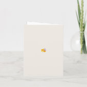 Aquarell-Frühlingsblumen-Dankeskarten Dankeskarte (Rückseite)