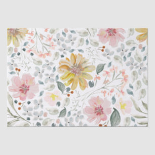 Aquarell Frühlingsblumen  Seidenpapier