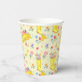 Aquarell Frühlingsdusche Papiertücher - Pappbecher (Rechts)