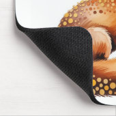 Aquarell-Fuchs- & Herbstpunkte-Mauspad Mousepad (Ecke)