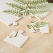 Aquarell Fuchs und Hasen Wald Muster Puzzle (Seite)