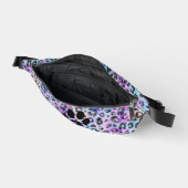 Aquarell Fuchsia Leopard Schwarze Paare Cool Bauchtasche (Offen)