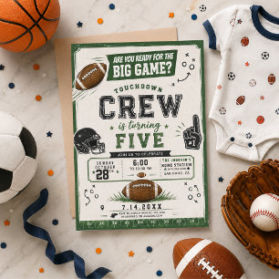 Aquarell-Fußball-Baby-Party Einladung
