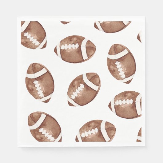 Aquarell-Fußball-Partyservietten Serviette (Vorderseite)