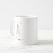 Aquarell Future Mrs. Braut Name | Monogramm Tasse (Vorderseite Links)