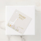 Aquarell Gänse Wildblume Kinderdusche Geschenkanhänger (Beispiel)