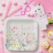 Aquarell Gänse Wildblume Kinderdusche Pappteller (Party)