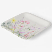 Aquarell Gänse Wildblume Kinderdusche Pappteller (Gewinkelt)