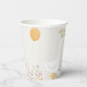 Aquarell Gänse Wildblume Twins Kinderdusche Pappbecher (Rechts)