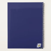 Aquarell-Gänseblümchen-Blumen-Boho-Weihnachtsgesch Planer (Rückseite)