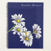 Aquarell-Gänseblümchen-Blumen-Boho-Weihnachtsgesch Planer (Vorderseite)